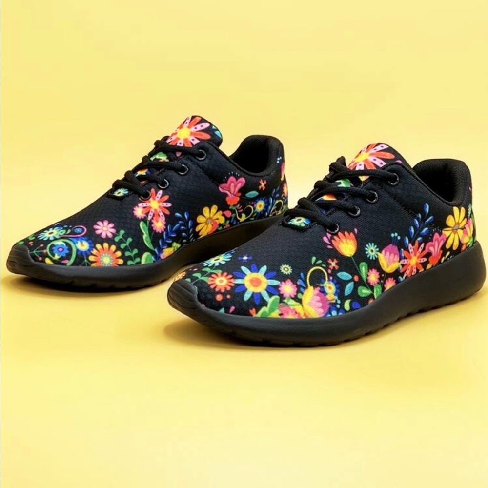 Vibrant Floral Sneakers 🌼
